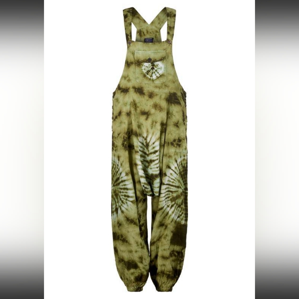 Tie-Dye Green Jumpsuit